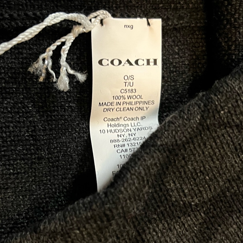 🎉 HP 🎉 🆕 Coach Signature Knit Beanie - Picture 7 of 8